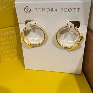 Kendra Scott Bolt Huggie Gold Earrings